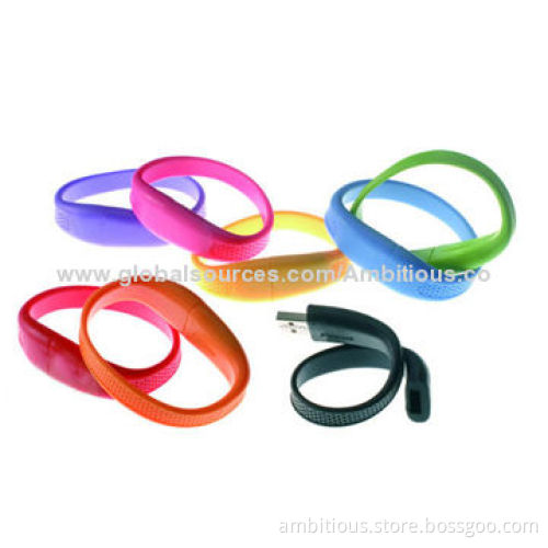 Wristband USB Flash Drive, Rubber Case
